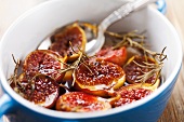 Pesche al balsamico (baked figs with balsamic vinegar, Italy)