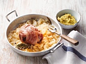 Eisbein (cured knuckle of pork) with sauerkraut