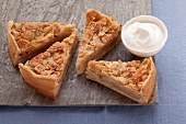 Apple cake with almond topping