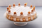 Nougat and quince layer cake