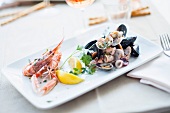 Antipasto di mare (a starter of seafood and fish)