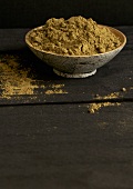 A bowl of hemp flour