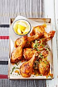 Chicken drumsticks with Moroccan spices