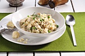 Risotto with peas and parmesan