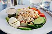 Crab and egg salad
