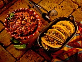 Beef chilli with tacos (Mexico)
