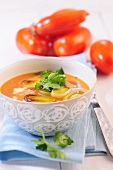 Tomato soup with leek