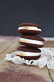 A stack of whoopie pies