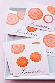 Hand-crafted invitation cards
