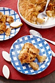Pear and quince cobbler