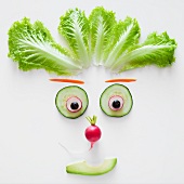 Amusing vegetable face