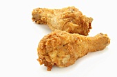 Two deep-fried chicken legs