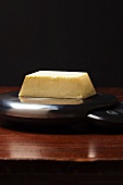 Butter on a kitchen scale