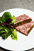 Head cheese with a green salad