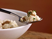 Risotto with mushrooms (close up)