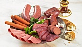 A platter of Turkish sausage varieties