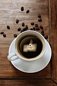 Kaffee mit Like-Zeichen