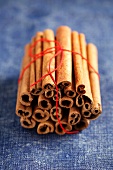 Many cinnamon sticks, bundled