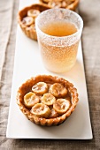 Banana and toffee tartlets