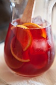 Pitcher of Sangria with Fresh Citrus Slices