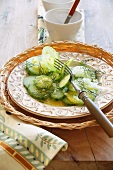 Cucumber salad with dill