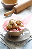 Pfaffenhütchen (sweet, potato dough turnovers)