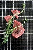 Wagyu beef with rosemary and peppercorns