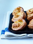 Yorkshire puddings in the baking tin