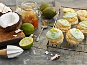 Coconut and lime whoopie pies