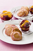 Pikelets with fruit