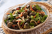 A Bowl of Marinated Olive Salad