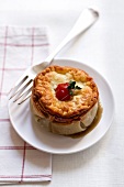 Individual veal pie with mushrooms