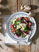 Beetroot salad with radishes and feta