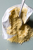 Cornmeal in a paper bag