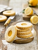 Lemon shortbread (lemon biscuits, Britain)