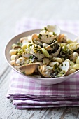 Clam and white bean salad