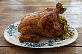 Chicken stuffed with herbs