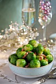 Brussel's sprouts with bacon for Christmas dinner