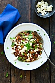 Beans with feta