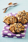 Coconut macaroons with chocolate