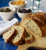 Greek olive bread