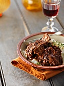 Short ribs of beef on a bed of mashed potato