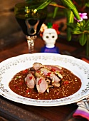 Duck with mole sauce (Mexico)