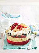 Summer mixed berry trifle