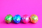 Colourful nougat eggs