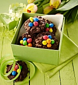 Colourful Easter nests