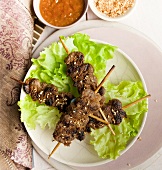 Beef skewers with sesame seeds (Thailand)