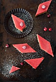 Cranberry Curd Bars with Walnut Shortbread Crust