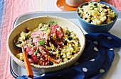 Couscous with marinated lamb fillet and pistachios (Morocco)