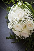 Bridal bouquet with white flowers